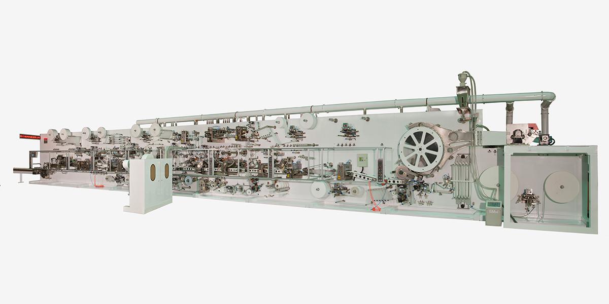 Nappy manufacturing machine Whole machine inspection method