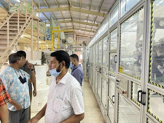 Adult Diaper Making Production Line in Bangladesh Helps Customer Expand Market