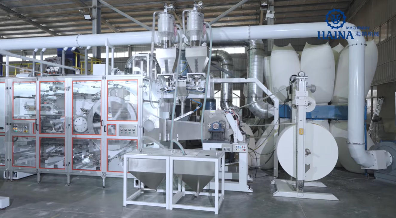 Full Servo Baby Diaper Machine Video