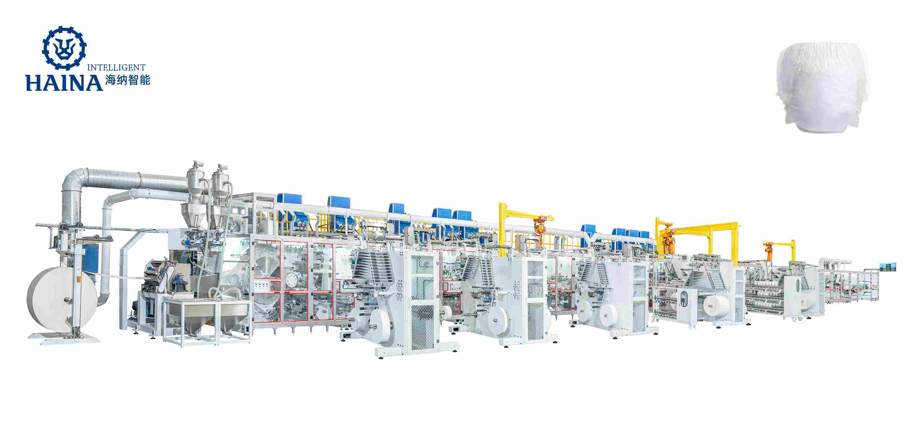 LKQ1000 Full Servo Babypant (Q shape) Production Line (Ultrasonic)